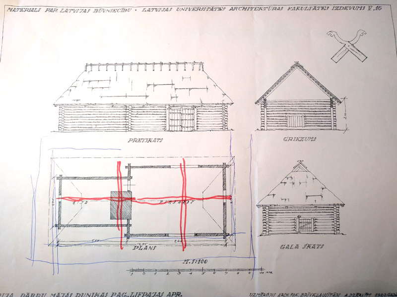 Āderu pētijums senai mājai