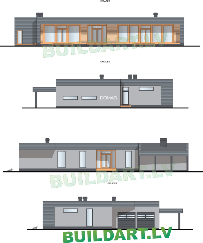 Projekts Agate, fasādes
