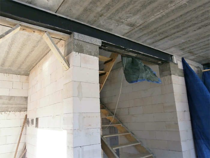 Mājas projekts Dina, foto no mājas būvniecības gaitas