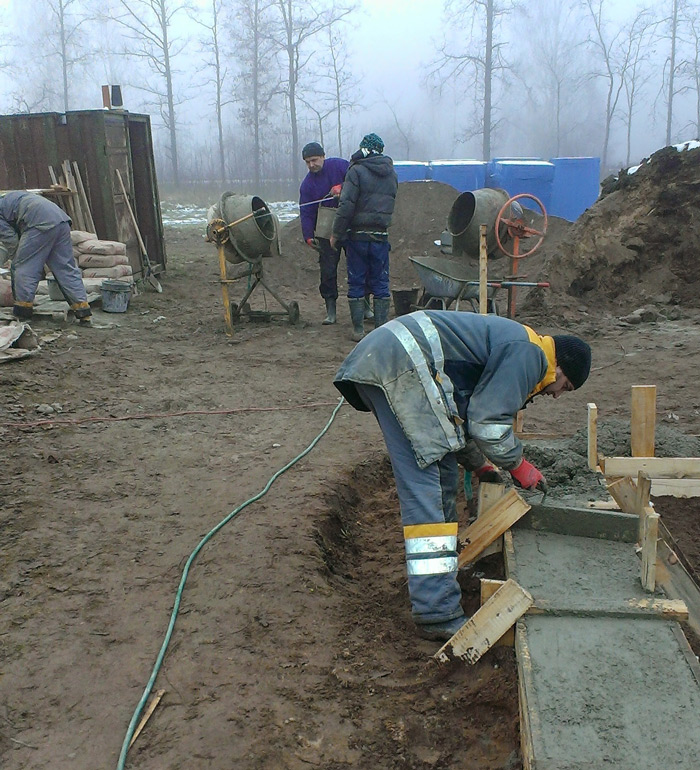 Mājas projekts "Ansis" - būvniecības procesa bildesildes