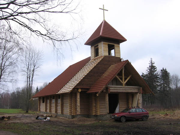 Guļbaļķu baznīca Lēdmanē, projekts