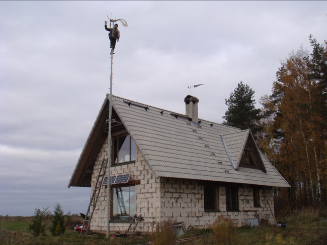 Kāpšaa vējaģeneratora mastā