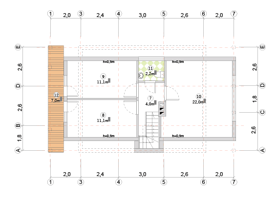 Guļbaļķu ēkas projekts, pirts