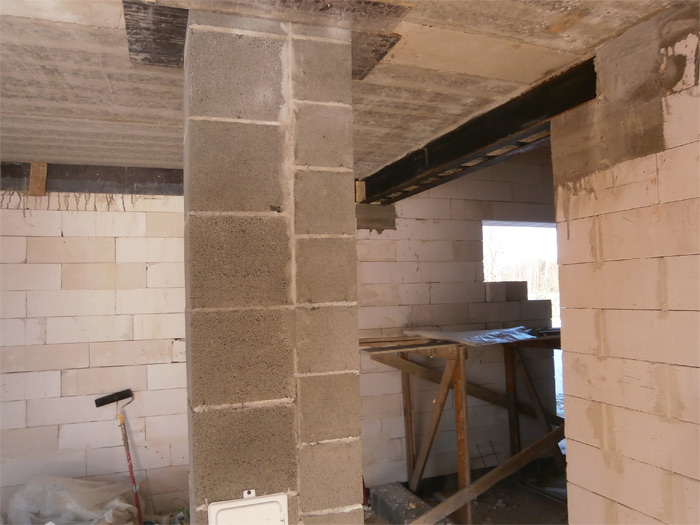 Mājas projekts Dina, foto no mājas būvniecības gaitas