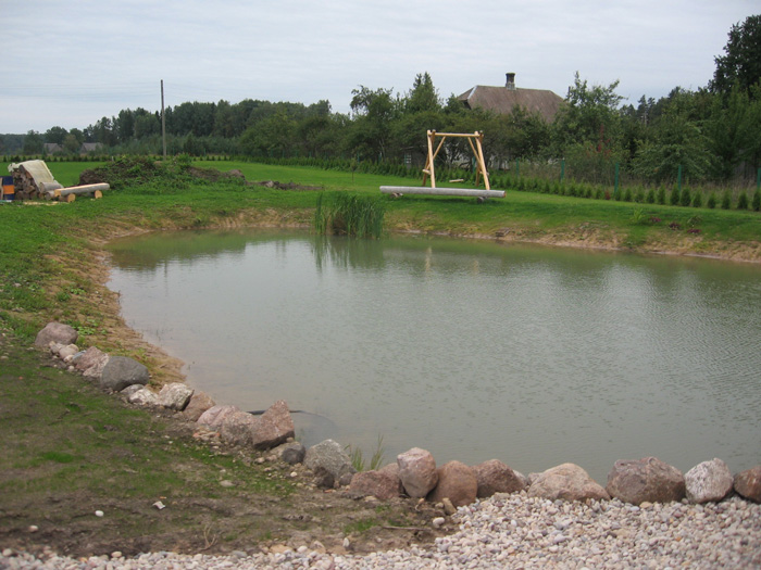 Guļbūves pirts projekts, uzbūvētās ēkas bildes