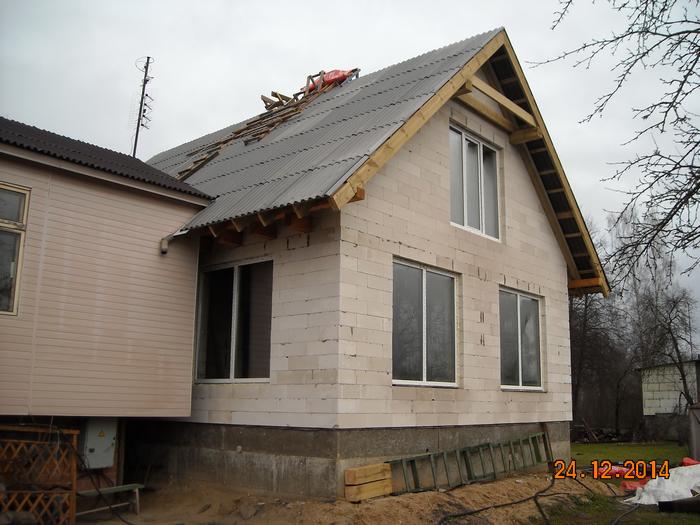 Mājas projekts "Aldis" - mājas būvēšanas procesa bildes