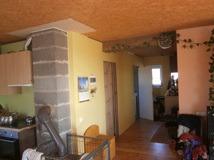 Saimniecības ēkas projekts "Edžus" - pagaidu dzīvojamā māja - uzbūvētās ēkas bildes