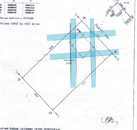 āderu uzmērījums zemes gabalam Olainē