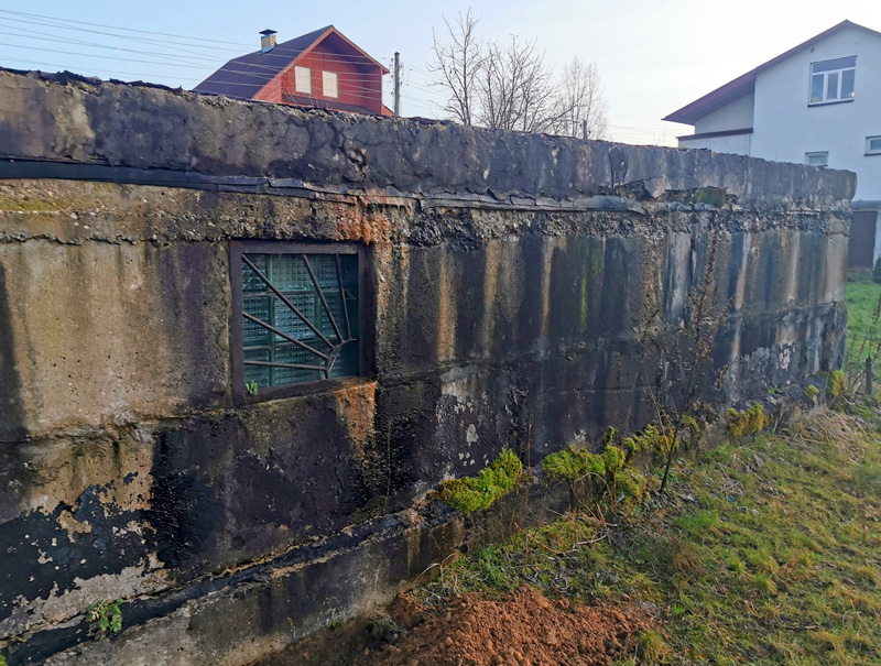 Dzīvojamās mājas projekts "Malvīne" - esošo pamatu fotogrāfija