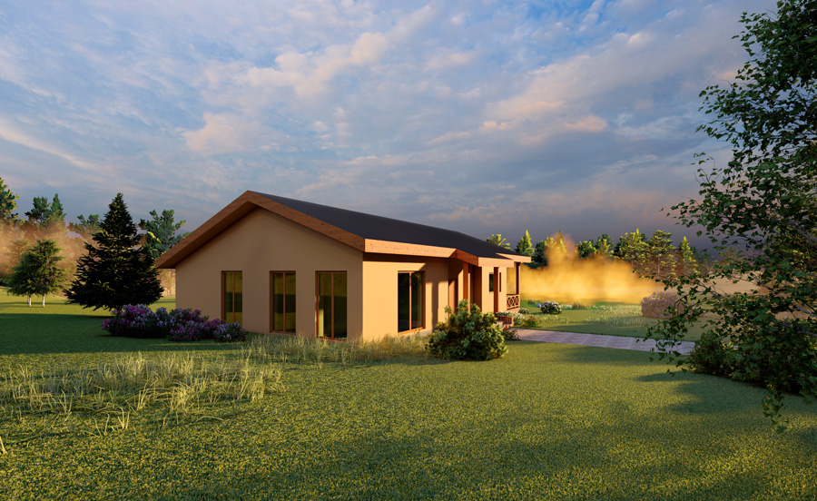 māju projektu trīsdimensiju vizualizācijas