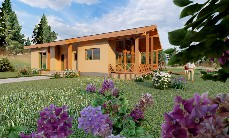 māju projektu trīsdimensiju vizualizācijas