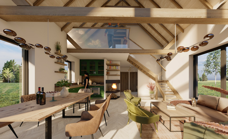 Mājas projekta "Mazais Jēkabs" 3d vizualizācijas