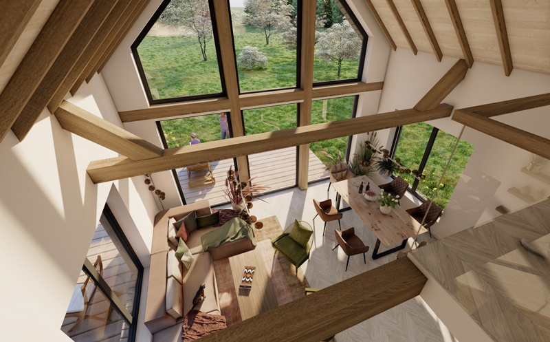 Mājas projekta "Mazais Jēkabs" 3d vizualizācijas