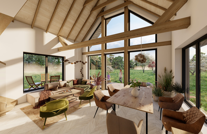 Mājas projekta "Mazais Jēkabs" 3d vizualizācijas