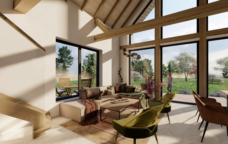 Mājas projekta "Mazais Jēkabs" 3d vizualizācijas