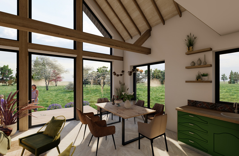 Mājas projekta "Mazais Jēkabs" 3d vizualizācijas