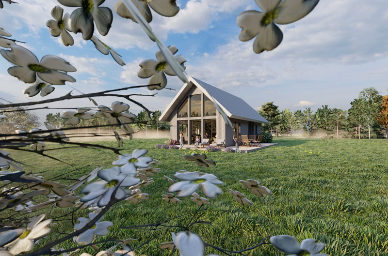 Mājas projekta "Mazais Jēkabs" 3d vizualizācijas