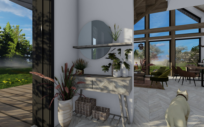 Mājas projekta "Mazais Jēkabs" 3d vizualizācijas