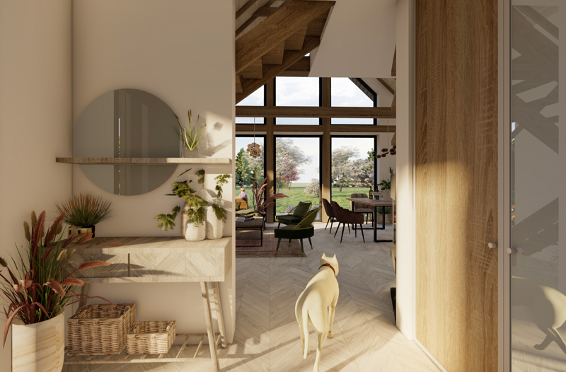 Mājas projekta "Mazais Jēkabs" 3d vizualizācijas