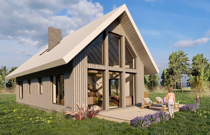 Mājas projekta "Mazais Jēkabs" 3d vizualizācijas