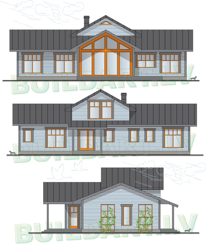 Projekts Nikola - versija ar vēl papildus divām istabām otrajā stāvā