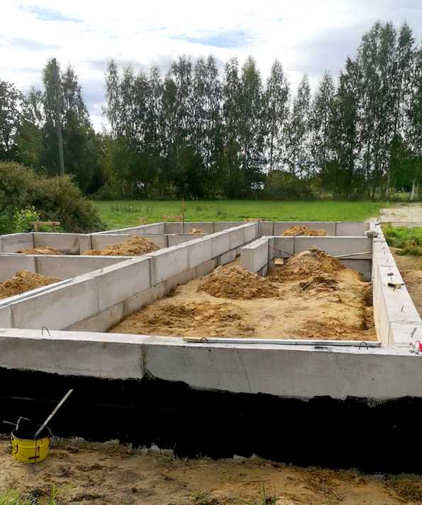 Mājas projekts Nikola - būvniecības process