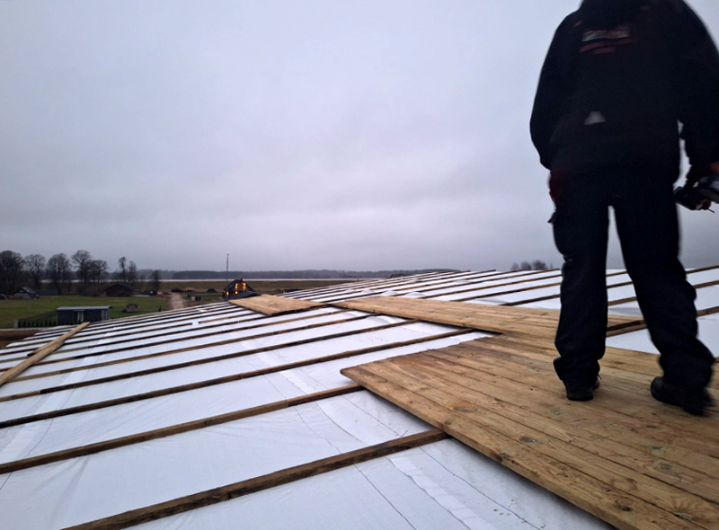 Mājas projekts "Ennija" - būvniecības process