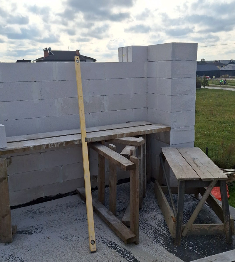 Mājas projekts "Ennija" - būvniecības process