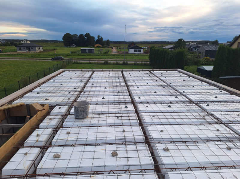 Mājas projekts "Ennija" - būvniecības process