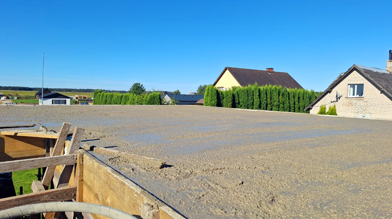 Mājas projekts "Ennija" - būvniecības process