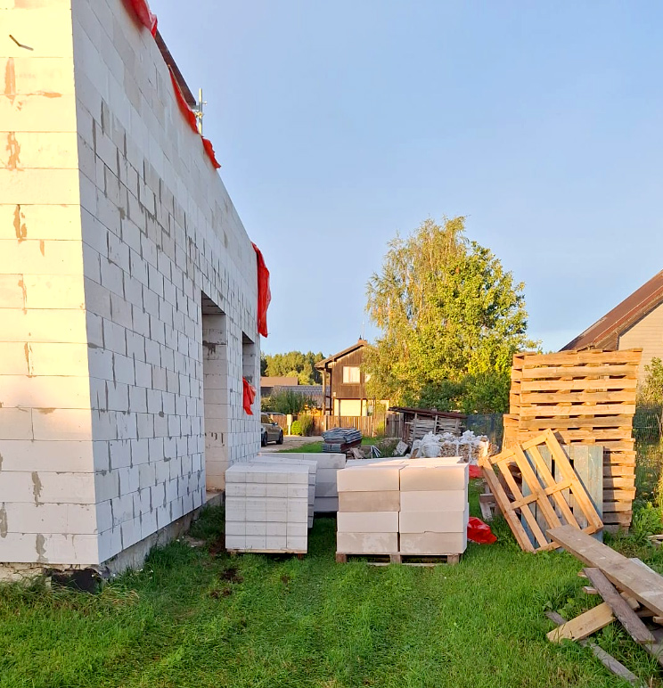 Mājas projekts "Ennija" - būvniecības process