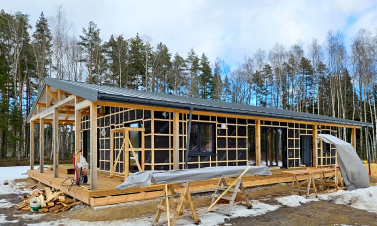 Mājas projekts "Madara" - būvniecības procesā