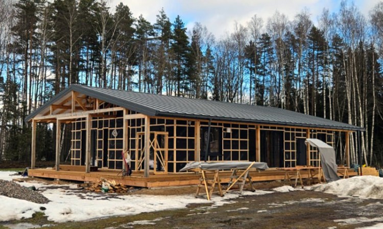 Mājas projekts "Madara" - būvniecības procesā