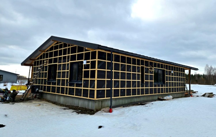 Mājas projekts "Madara" - būvniecības procesā