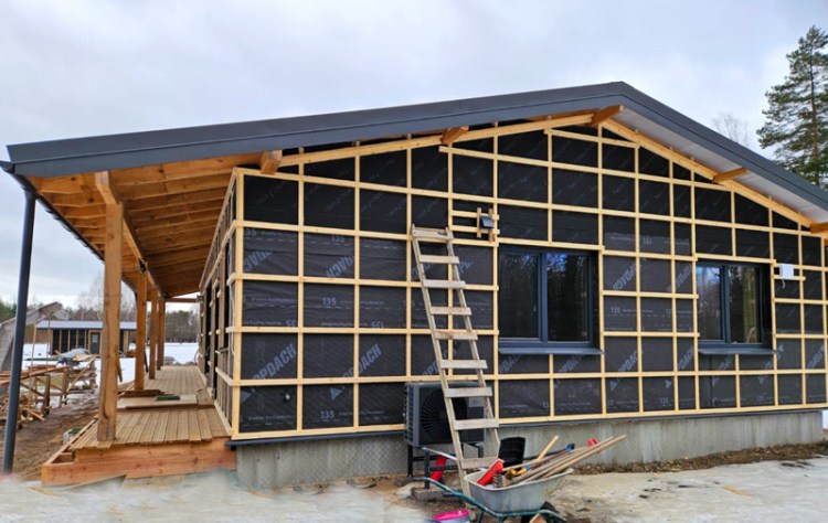 Mājas projekts "Madara" - būvniecības procesā