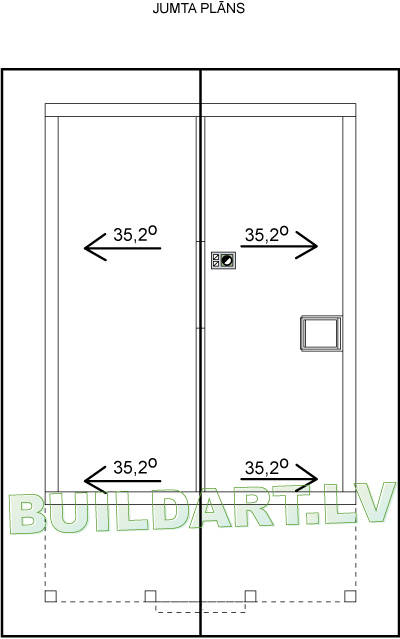 Pirts projekts brīvdienām - "Mežrozīte" - jumta plāns