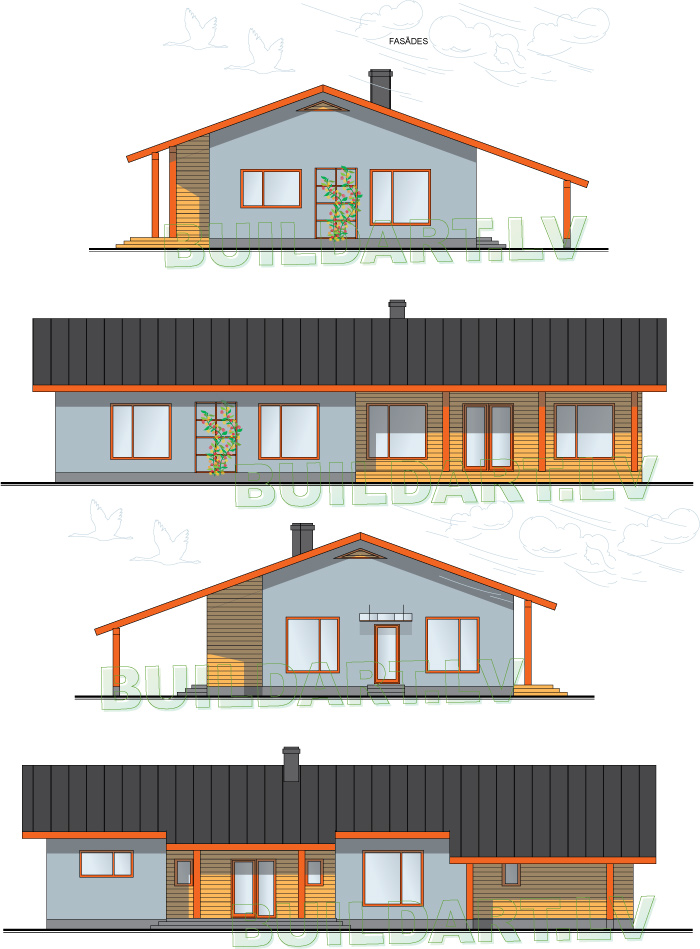 projekts Eliana, fasādes