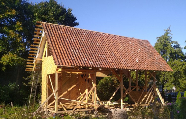 Vasarnīcas projekts "Barbara" - būvniecības procesa bildes