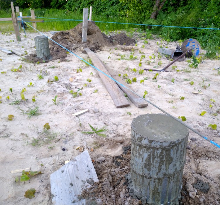 Vasarnīcas projekts "Barbara" - būvniecības procesa bildes