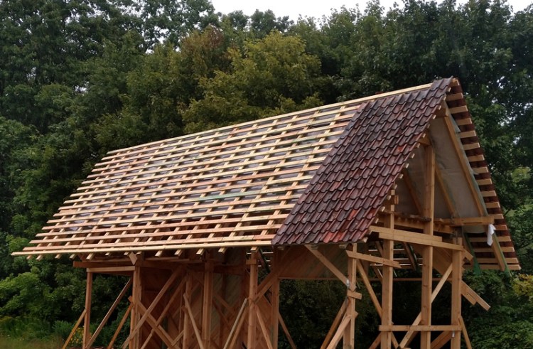 Vasarnīcas projekts "Barbara" - būvniecības procesa bildes