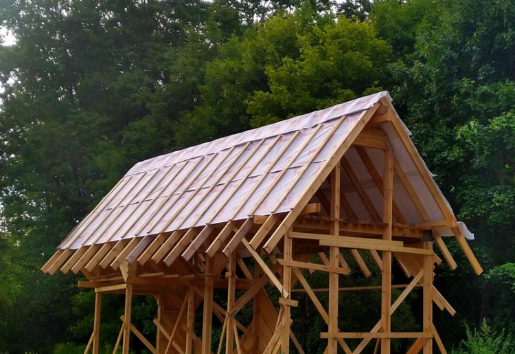 Vasarnīcas projekts "Barbara" - būvniecības procesa bildes