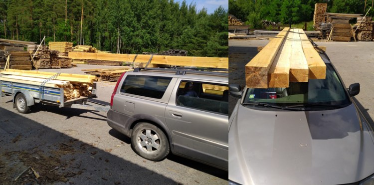 Vasarnīcas projekts "Barbara" - būvniecības procesa bildes