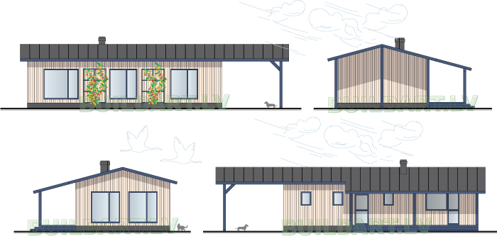 Ekonomiskas mājas projekts "Madars"