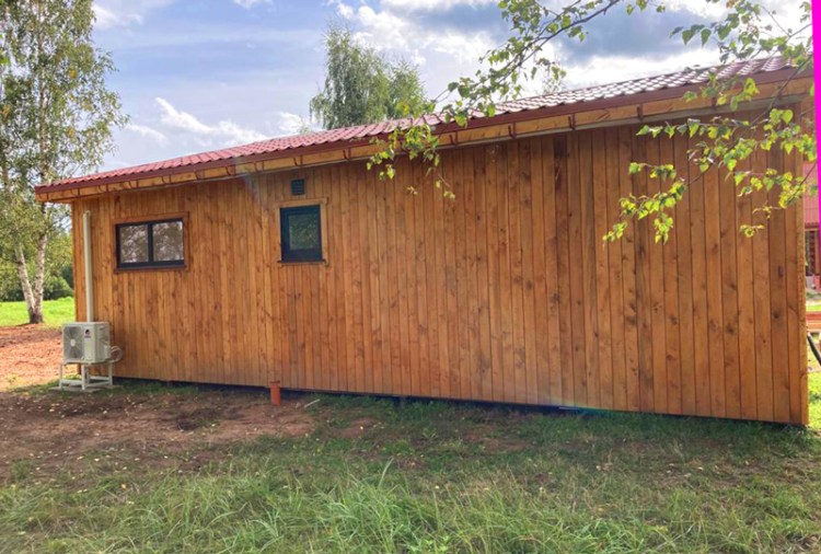 Moduļmājas projekts "Jolanta" - uzbūvētās ēkas attēli