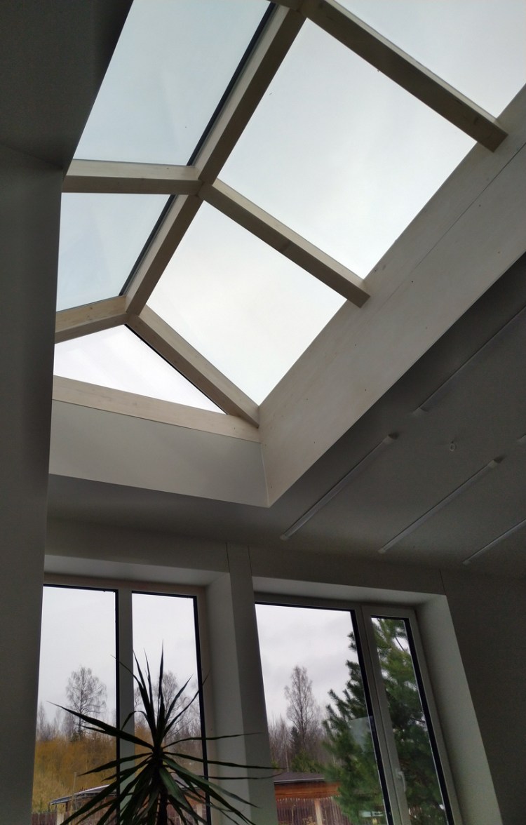 mājas projekts "Maija" ar virsgaismu, virsgaismas attēli