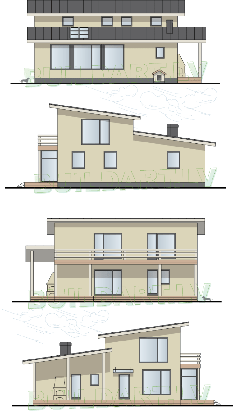 Projekts Maija - fasādes