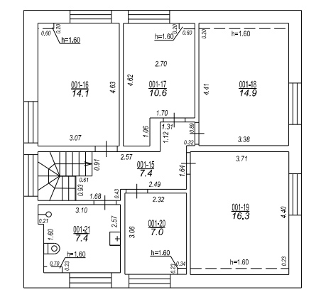 projektētās ēkas inventarizācijas lietas plāns