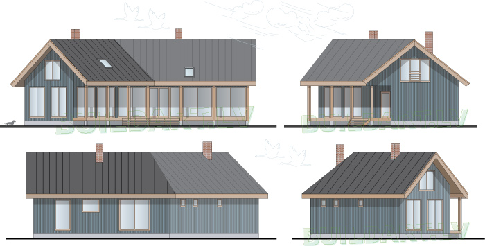 Brīvdienu mājas projekts "Ilga"