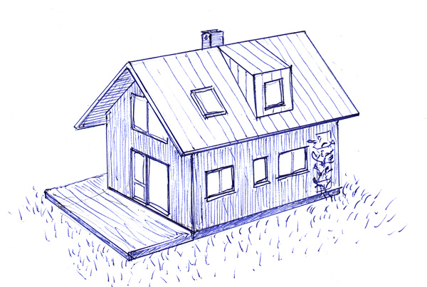 Mājas projekts "Alise", zīmējums