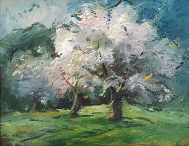 Gleznojums, kas tapis Rundāles pils restaurācijas gaitā, 70. gados